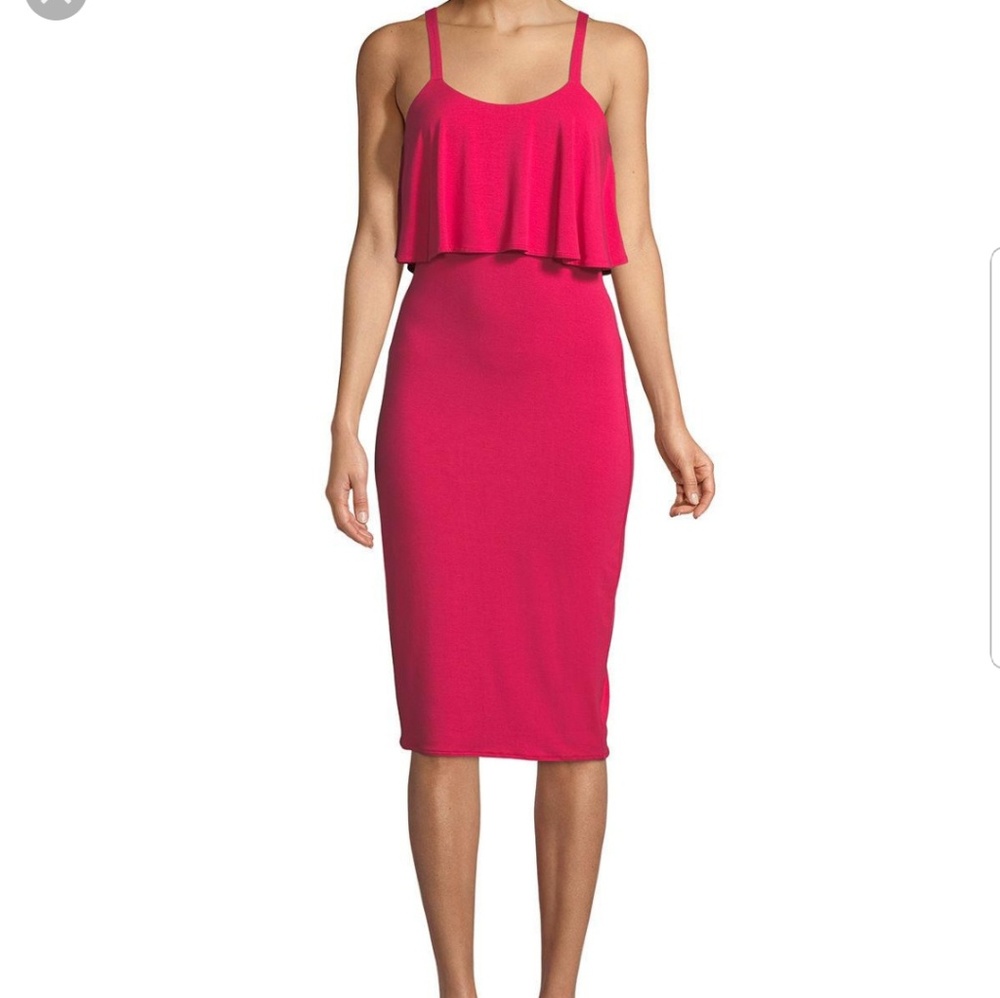 NWT Michael Kors Flounce Popover Knit Tank Dress